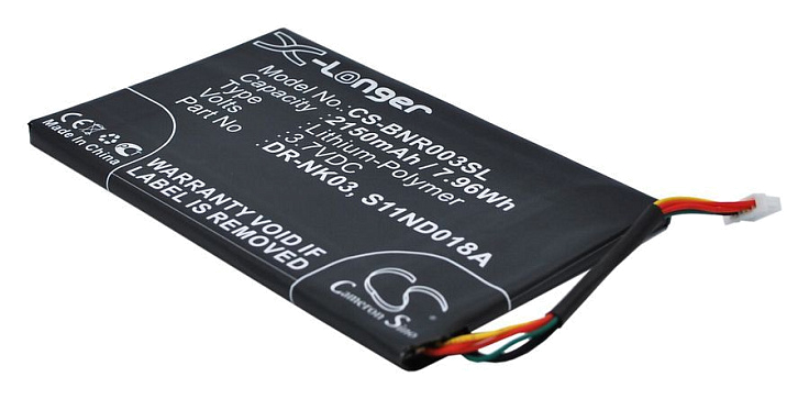 Аккумулятор CameronSino CS-BNR003SL (Barnes & Noble DR-NK03, MLP305787, S11ND018A)