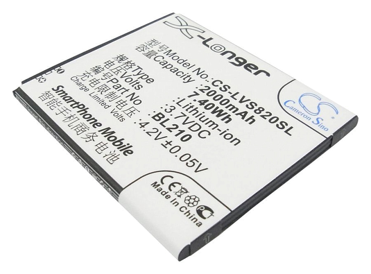 Аккумулятор CameronSino CS-LVS820SL для Lenovo A656, A658T