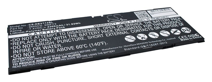 Аккумулятор CameronSino CS-DEV113SL для Dell Venue 11 Pro 5130 (9MGCD)