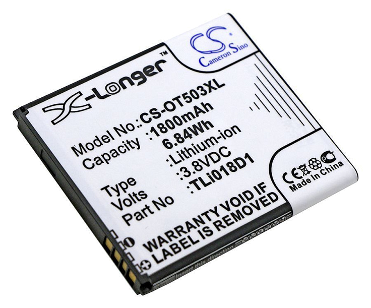 Аккумулятор CameronSino CS-OT503XL для Alcatel One Touch 5038D POPD5