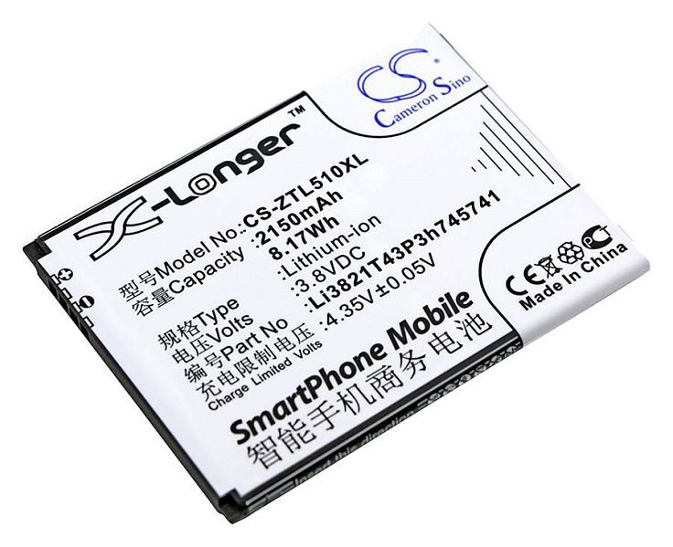 Аккумулятор CameronSino CS-ZTL510XL для ZTE Blade L5, Blade L5 Plus