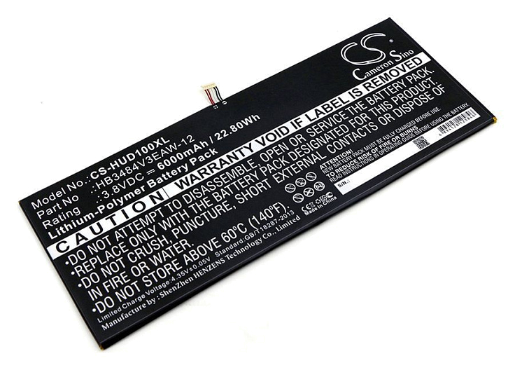 Аккумулятор CameronSino CS-HUD100XL (Huawei Dtab d-01H (HB3484V3EAW-12))