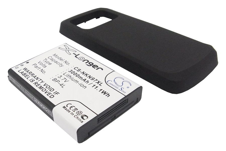 Аккумулятор CameronSino CS-NKN97XL для Nokia N97, черная крышка
