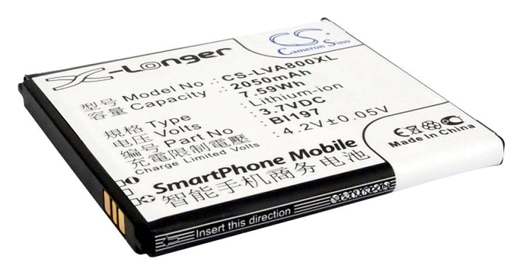 Аккумулятор CameronSino CS-LVA800XL для Lenovo A798T, A800, A820T, S720, S720i