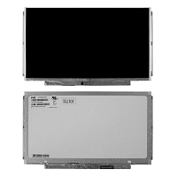 Матрица для ноутбука 13.3" 1366x768 WXGA, 40 pin Slim, крепления планки. глянцевая