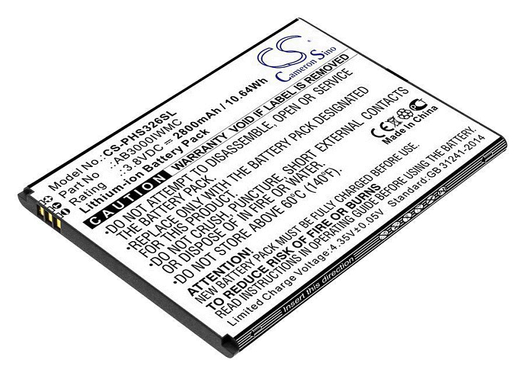 Аккумулятор CameronSino CS-PHS326SL для Philips Xenium S326, CTS326